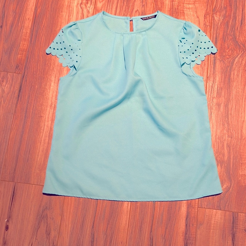 SHEIN Light Blue Top